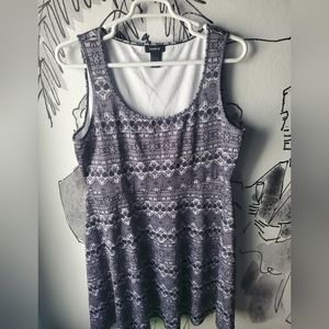 Torrid Skull Grey Sleeveless Dress size 2